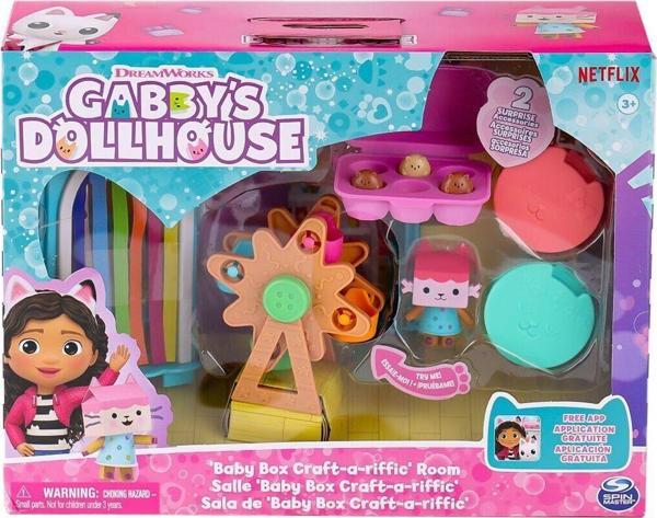 69300 Gabbys Dollhouse Baby Box Cat Craft-a-Riffic Room Gabby Kedi Riffic Odası - Image 1