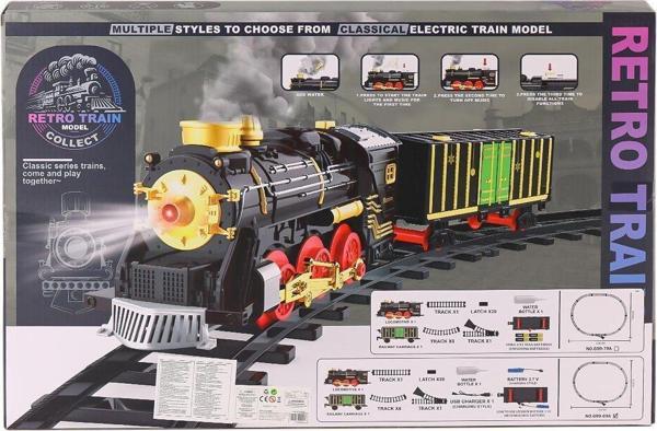 699-69A Sesli Işıklı Şarjlı Dumanlı Tren Seti -Karsan Oyuncak - Image 1