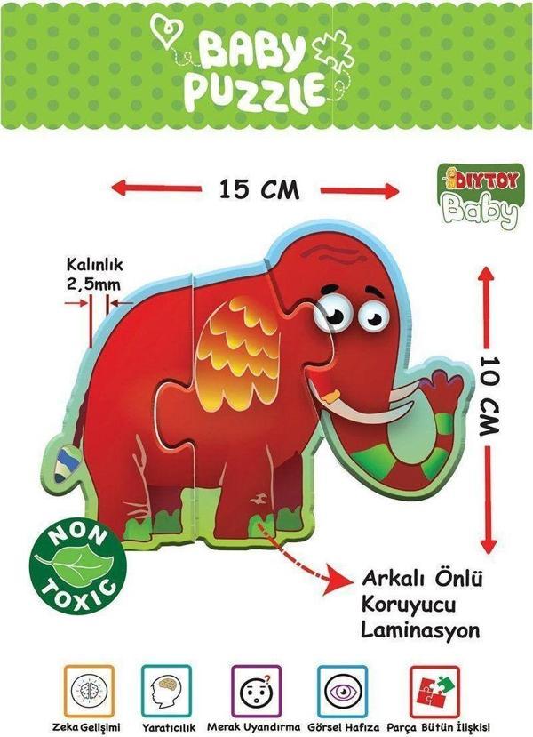 1727 BABY PUZZLE BENİM İLK PUZZLEM ORMAN HAYVANLARI - Image 1