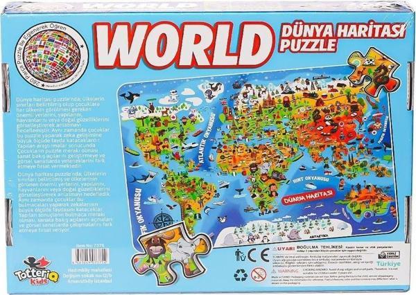 7375 Dünya Kültür Haritası Puzzle -Totteriq - Image 1