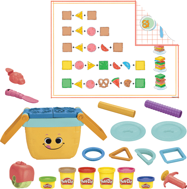 F6916 Play-Doh Piknik Şekilleri Başlangıç Seti +3 yaş - Image 1