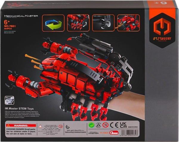 7801 IMM Master Blokları Akrep El Silahı Kırmızı 664 Parça - Image 1