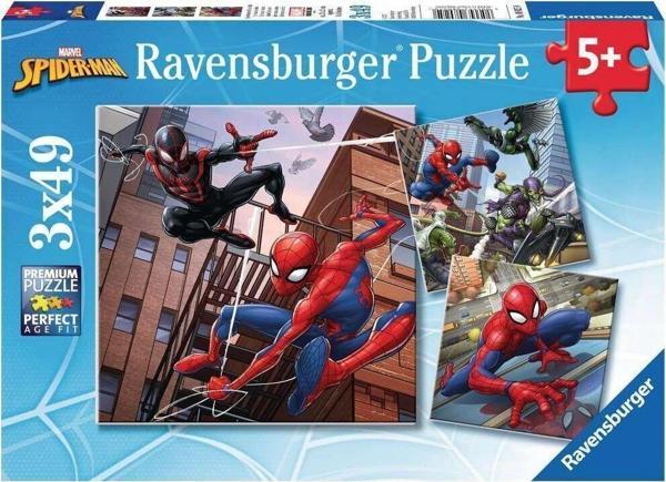 80250 Spider-man 3x49 parça Ravensburger Puzzle - Image 1