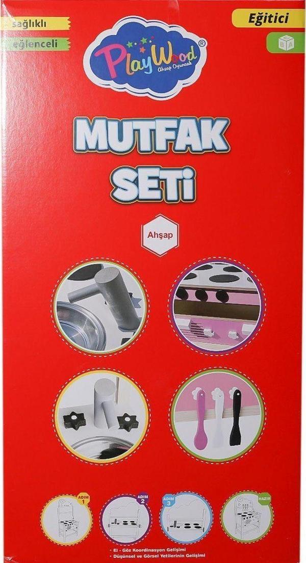 ONY-408 Ahşap Mutfak Seti -Onyıl Oyuncak - Image 1