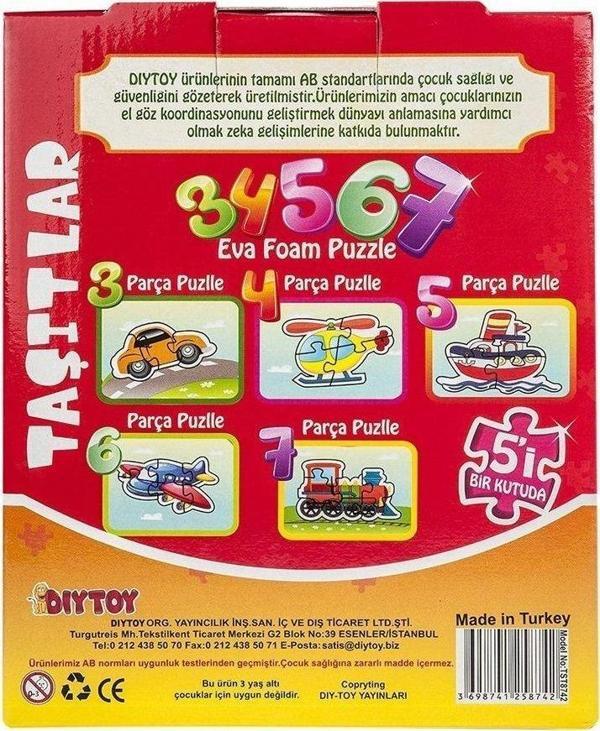 8742 KUT.PUZZLE TAŞITLAR 3 4 5 6 7 - Image 1