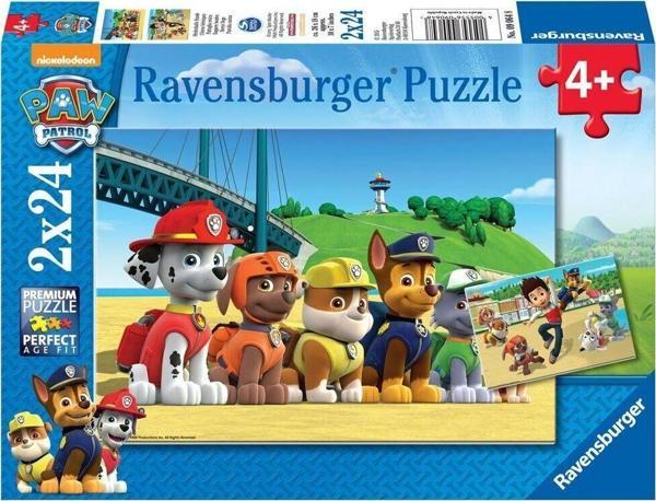 90648 Paw Patrol 2x24 parça Ravensburger Puzzle - Image 1