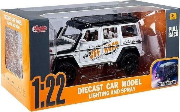 HCL-801P Çek Bırak 1:22 Sesli ve Işıklı Buhar Çıkartan Metal Jeep -Vardem - Image 1