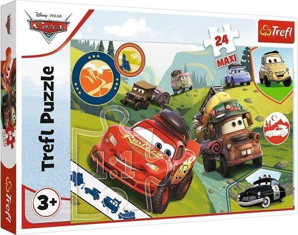 PUZZLE-14352 Maxi Disney Cars 3 24 Parça Çocuk Puzzle - Image 1