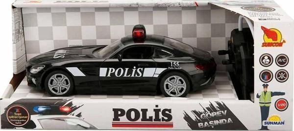 20357 Uzaktan Kumandalı Suncon Işıklı Polis Arabası 21 cm - Image 1