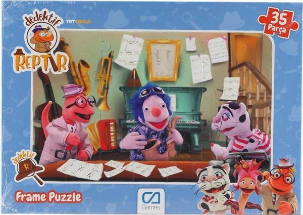 5208 Dedektif Reptır Frame Puzzle 35 Parça -CA Games - Image 1