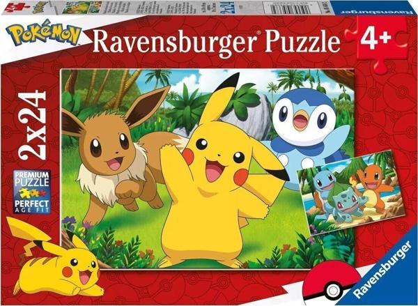 56682 Pokemon 2x24 parça Ravensburger Puzzle - Image 1
