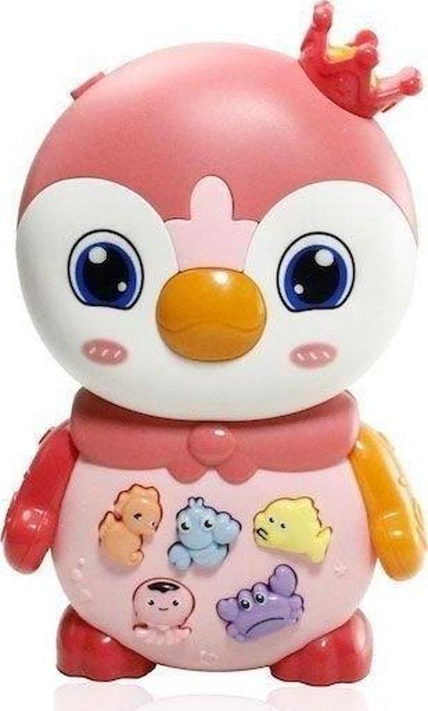 JLG-855-136A IŞIKLI VE MÜZİKLİ PENGUEN BEBEK - Image 1