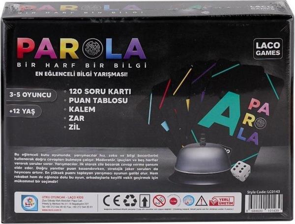 LC0143 Parola En Eğlenceli Bilgi Oyunu -Laçokids - Image 1
