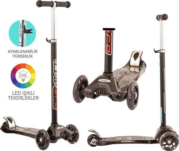 MAXİ TWİST IŞIKLI SCOOTER SİYAH - Image 1