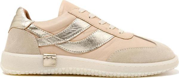 Kadın Sneaker ( Günlük) RC-25Y-055-M2004 John May Bej Süet-Beyaz Cilt-Gold - Image 1