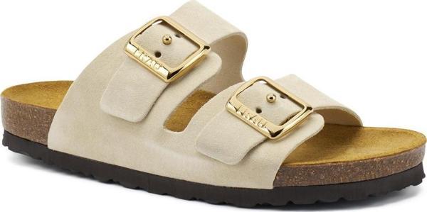 Kadın Terlik 17D8 Frau VELOUR-S Cappuccino (Taupe) - Image 1