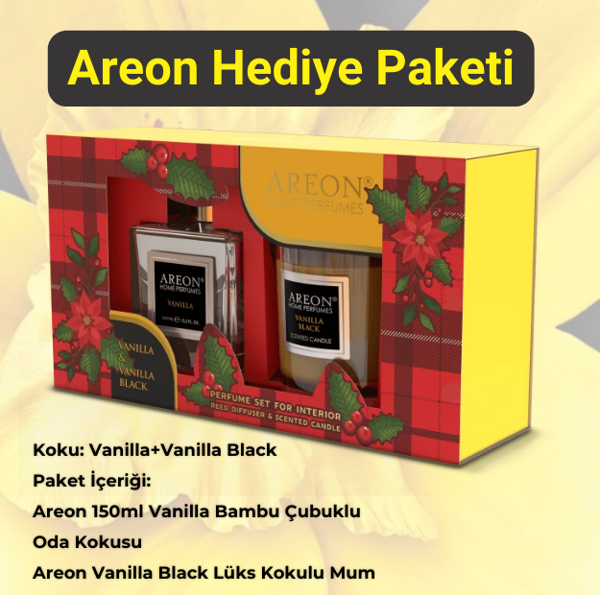 Areon Vanilla+vanilla Black Oda Kokusu Hediye Paketi - Image 1