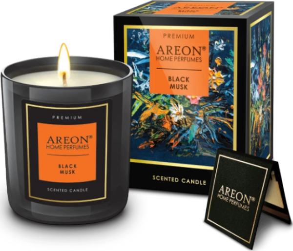Areon Candles Premium Black Musk Lüks Kokulu Mum - Image 1