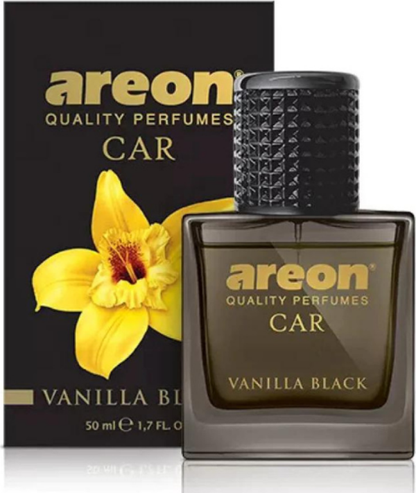 Areon Car Perfume 50 Ml Vanilla Black Oto Araç Parfümü - Image 1