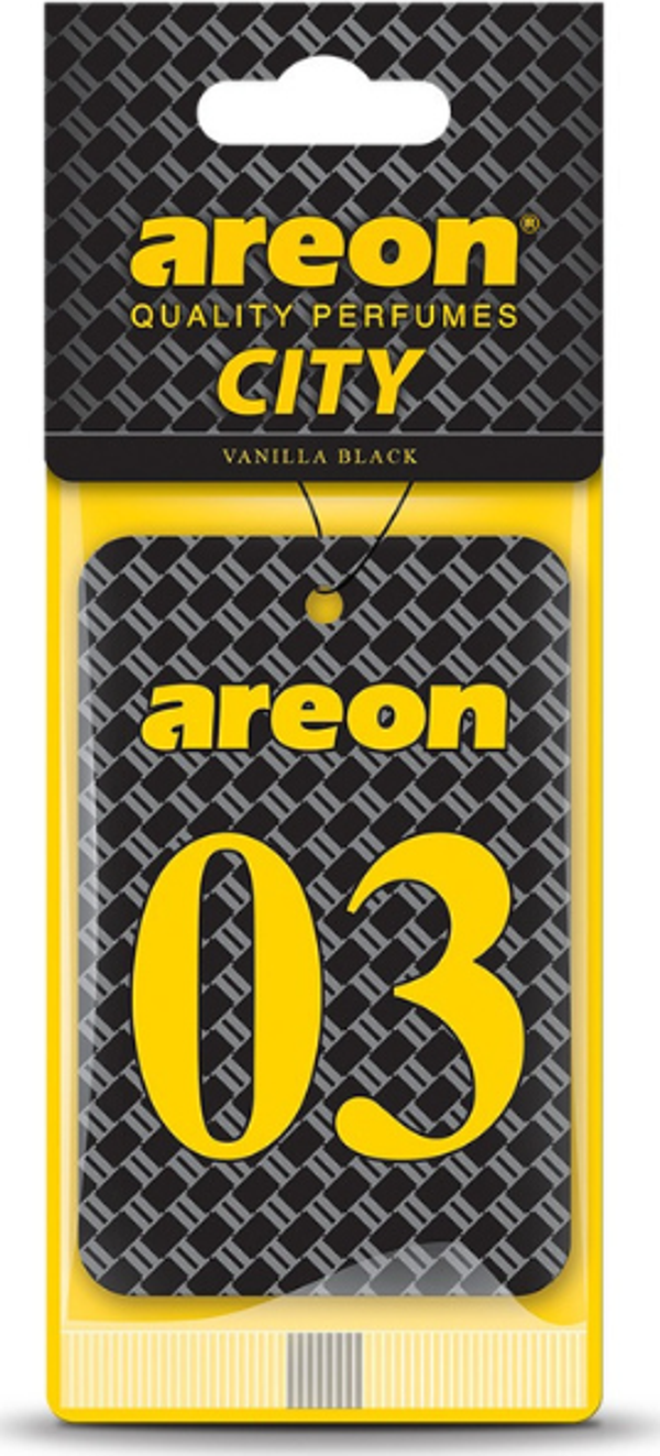 Areon City Vanilla Black 03 Oto Araç Kokusu - Image 1
