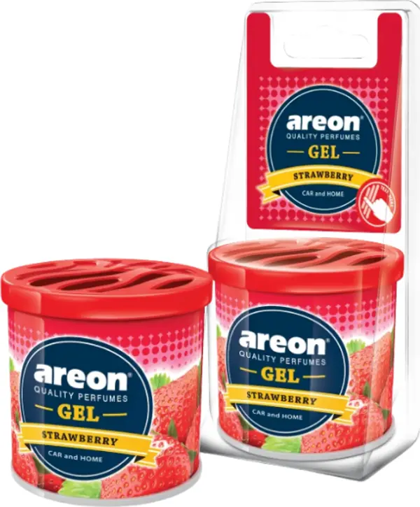 Areon Gel Can Blister Strawberry Bardaklik Oto Araç Kokusu - Image 1