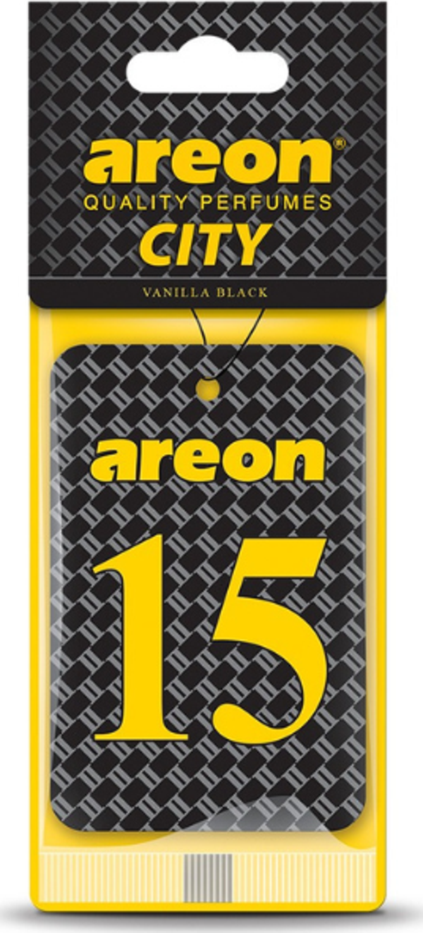 Areon City Vanilla Black 15 Oto Araç Kokusu - Image 1