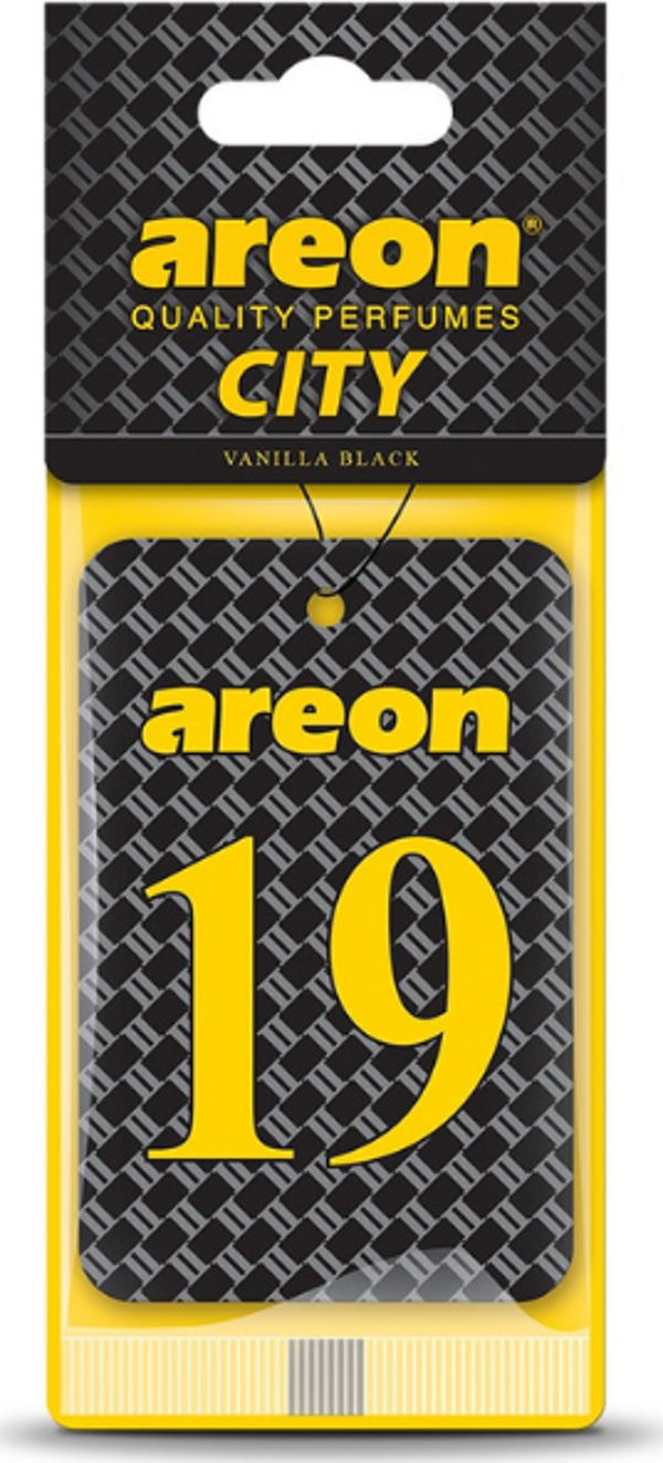 Areon City Vanilla Black 19 Oto Araç Kokusu - Image 1