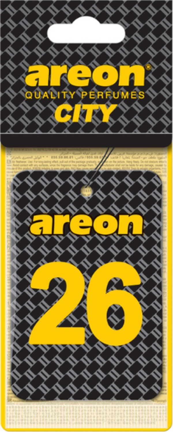 Areon City Vanilla Black 26 Oto Araç Kokusu - Image 1