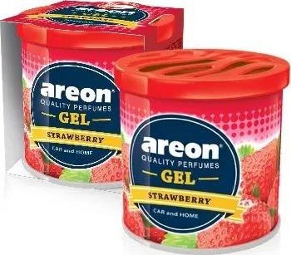 Areon Gel Can Strawberry Bardaklik Oto Araç Kokusu - Image 1