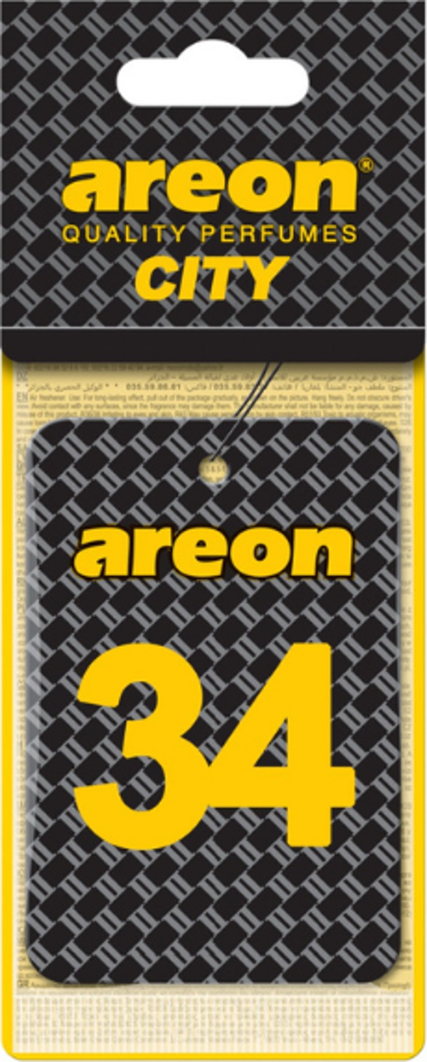 Areon City Vanilla Black 34 Oto Araç Kokusu - Image 1