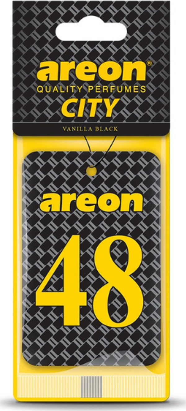 Areon City Vanilla Black 48 Oto Araç Kokusu - Image 1