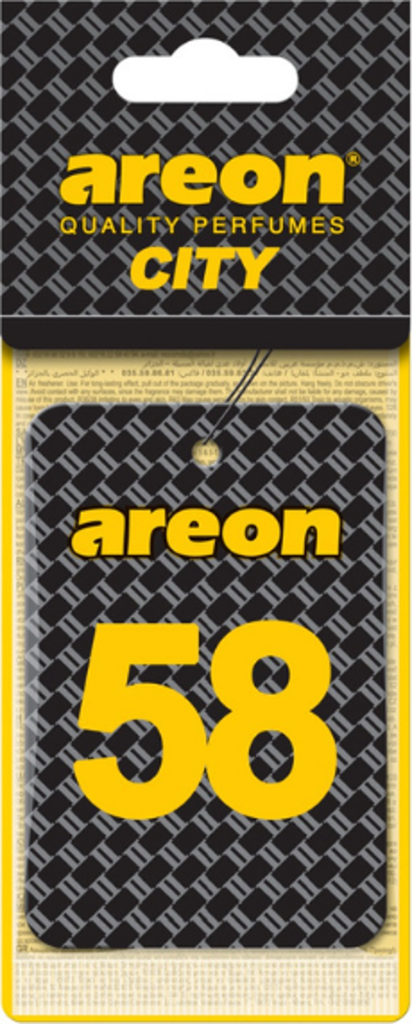 Areon City Vanilla Black 58 Oto Araç Kokusu - Image 1