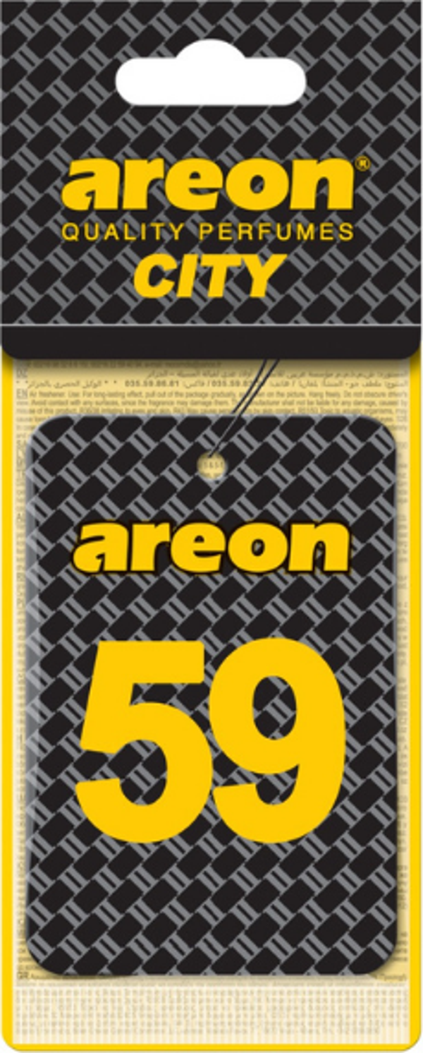 Areon City Vanilla Black 59 Oto Araç Kokusu - Image 1