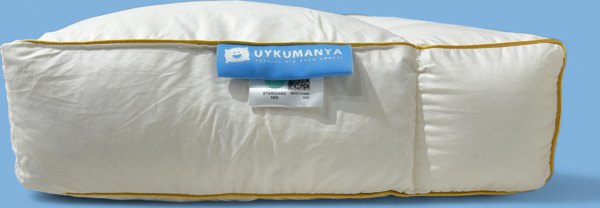 Uykumanya Uykucu Medical Series Promed Yellow Art Boyun Fıtığı, Boyun Düzleşmesi ve Uyku Apnesi Medikal Ortopedik Yastık - 60x40/12 cm, Kaz Tüyü - Image 1
