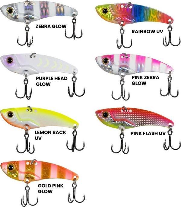 Ryuji Mirror Vib 22gr / 6.5cm Jig Yem RAINBOW - Image 1