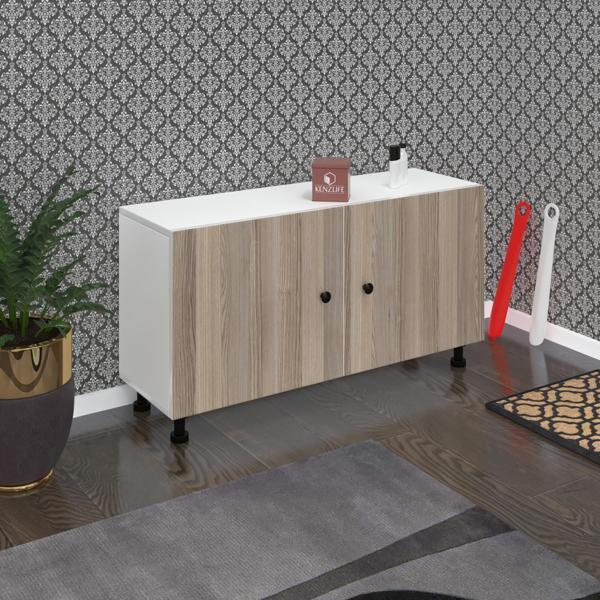 Kenzlife ayakkabılık merkub3 crdbyz 53*100*32 kapaklı 3 raflı 15 çift ayakkabı kapasitesi - Image 1