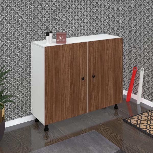 Kenzlife ayakkabılık merkub5 cvzbyz 83*100*32 kapaklı 5 raflı 25 çift ayakkabı kapasitesi - Image 1