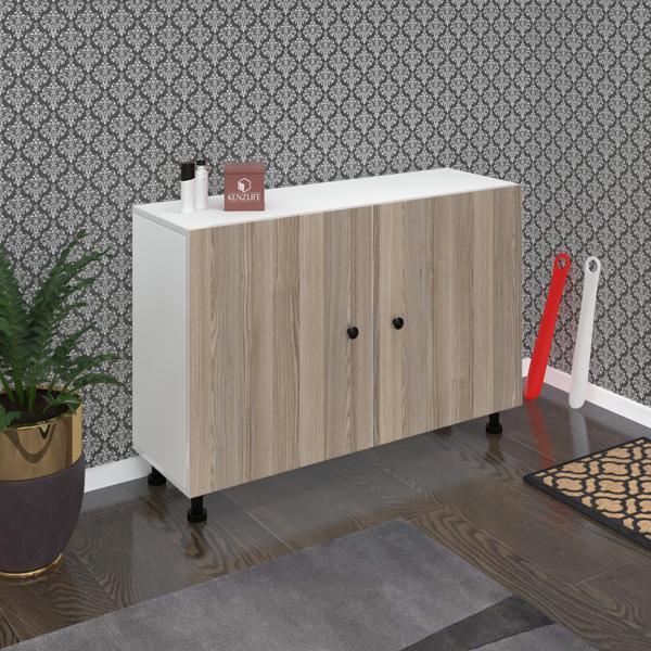 Kenzlife ayakkabılık merkub4 crdbyz 68*100*32 kapaklı 4 raflı 20 çift ayakkabı kapasitesi - Image 1