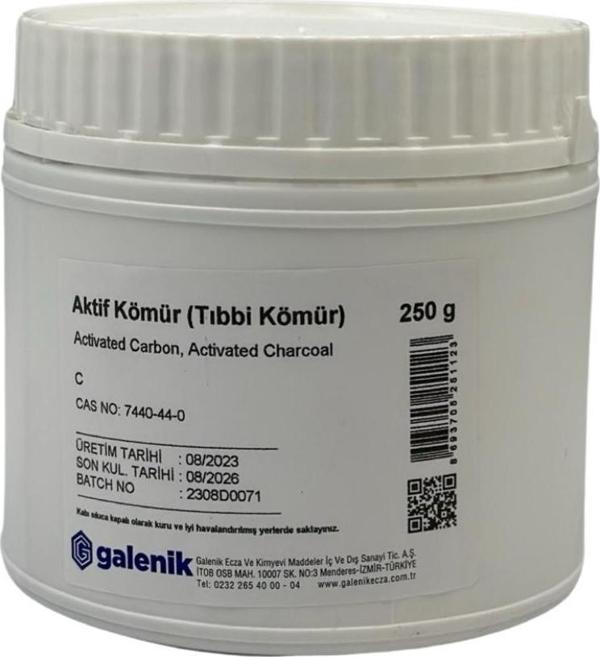 Galenik Aktif Kömür( Tıbbi Kömür ) 250 Gr - Image 1