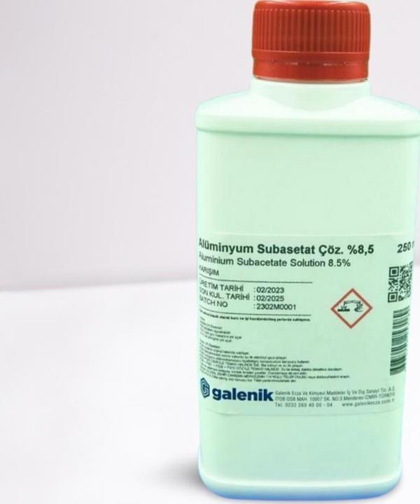 Galenik Alüminyum Subasetat Çöz. 250 Ml % 8,5 - Image 1