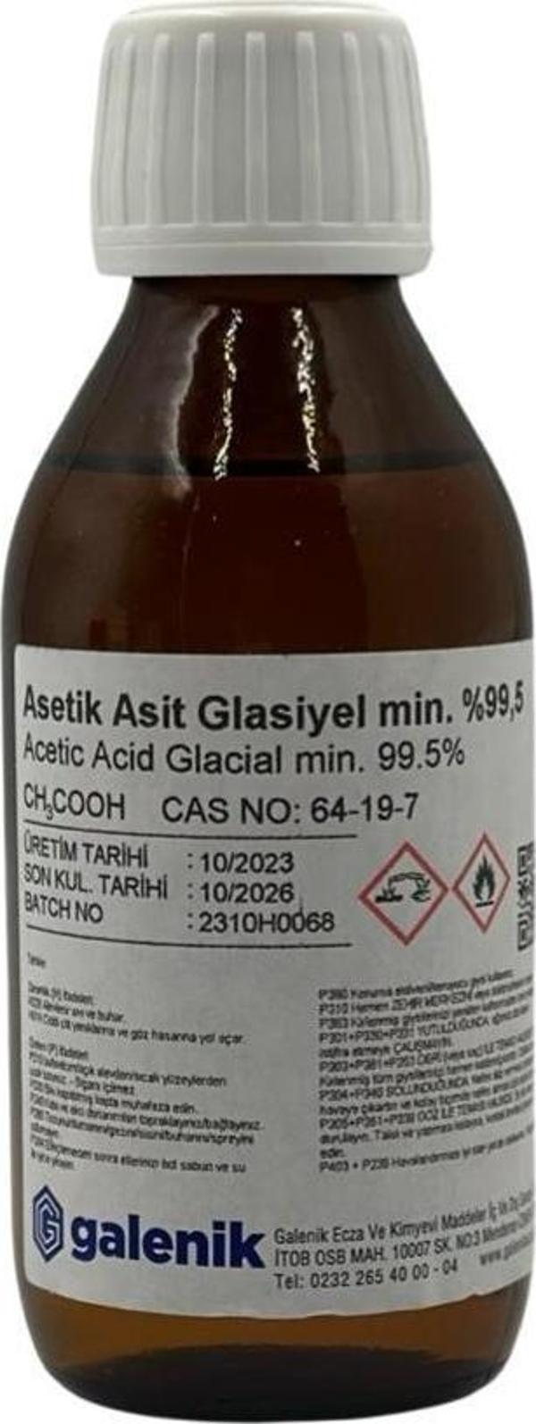 Galenik Asetik Asit Glasiyel %99 100 Ml - Image 1