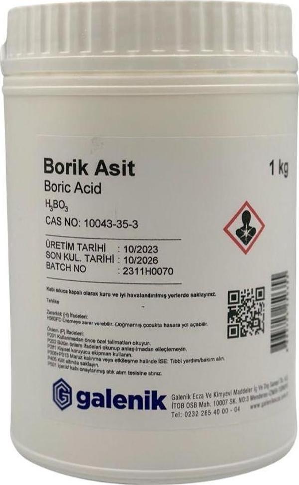Galenik Borik Asit (Acıde Borıque) 1 Kg - Image 1