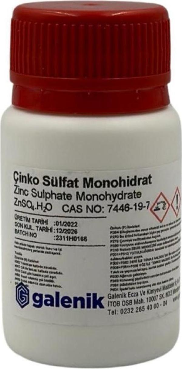 Galenik Çinko Sülfat Monohidrat 25 Gr - Image 1