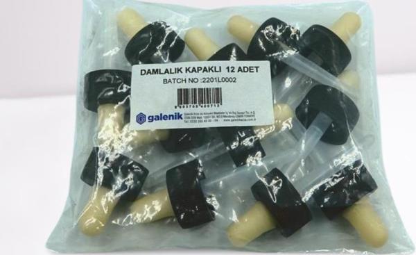 Galenik Damlalık Kapaklı Plastik 12 Li Paket - Image 1
