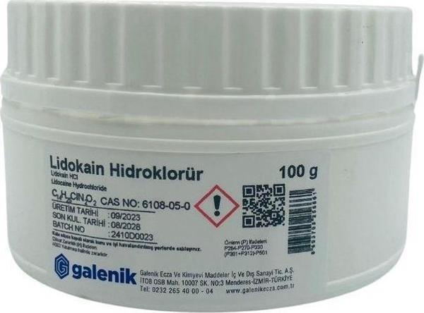 Galenik Lidokain Hidroklorür 100 G - Image 1
