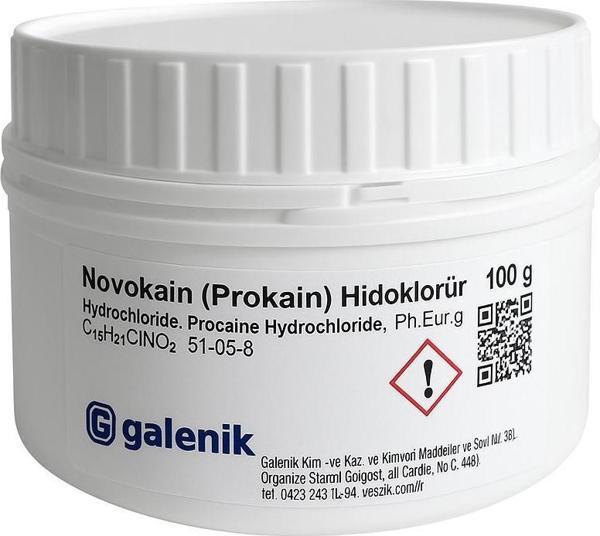 Galenik Novokain ( Prokain ) Hidroklorür 100 Gr - Image 1