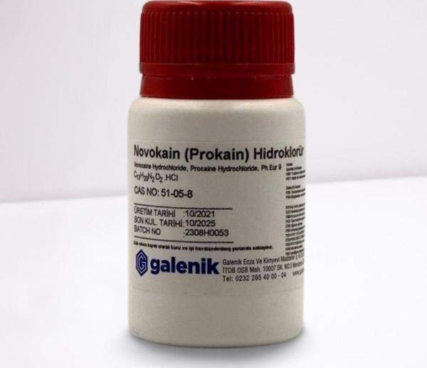 Galenik Novokain ( Prokain ) Hidroklorür 25 Gr - Image 1