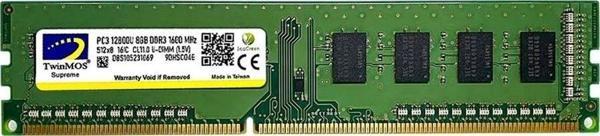 TwinMOS DDR3 8GB 1600MHz 1.5V MDD38GB1600D Desktop Pc Ram - Image 1