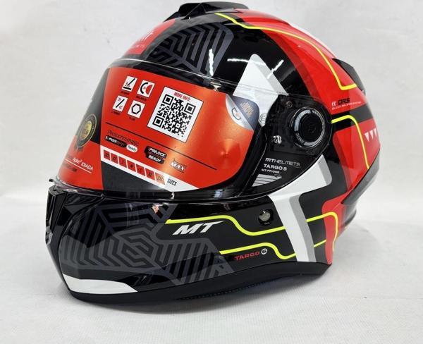 Mt Targo S Brik C5 Şeffaf Vizörlü Kapalı Kask Parlak Renk V-14b - Image 1