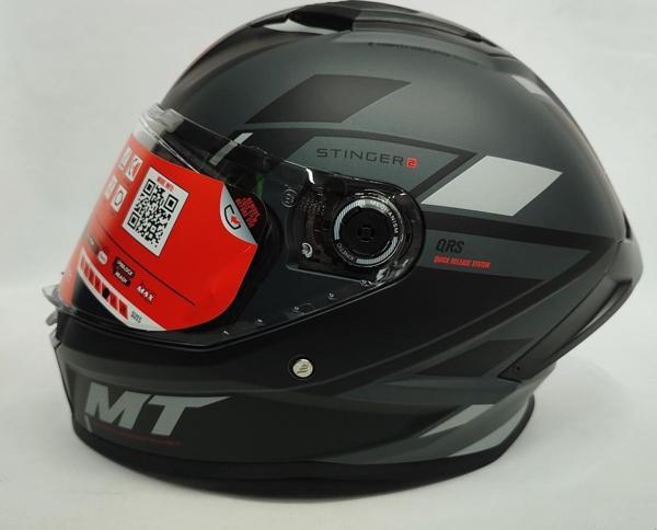 Mt Kask Stinger 2 Zivze C2 Mat Renk V-28B Şefaf Vizörlü - Image 1